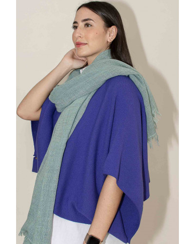 Turquoise plain scarf